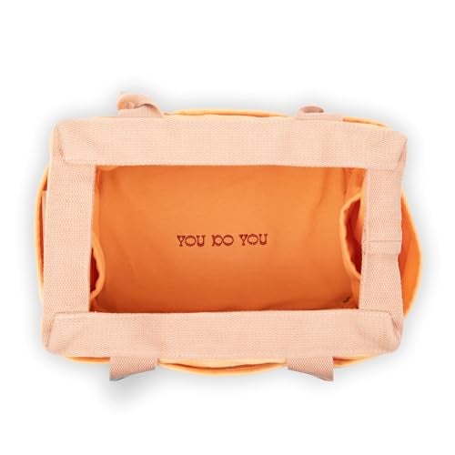 Soolla Studio Bag: Art Supply Storage Organizer & Pottery Tool Bag, Washable Craft Tote, Knitting Yarn, Crochet Projects, 30 Pockets, 15+ Canvas Colors, Artist Gift for Adults (Creamsicle Crush) - Image 5