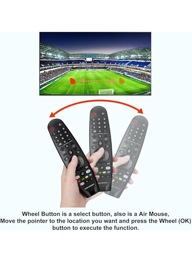 أوماكس جهاز تحكم عن بعد ماجيك فويس لتلفزيون إل جي الذكي، بديل لجهاز التحكم عن بعد ماجيك AN-MR20GA AN-MR19BA AN-MR18BA، مع مؤشر ووظيفة صوتية - Image 5