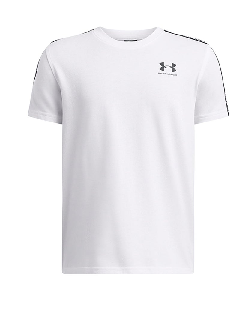 UNDER ARMOUR Boys' UA Sportstyle Taped Short Sleeve T-shirt  - Image 1