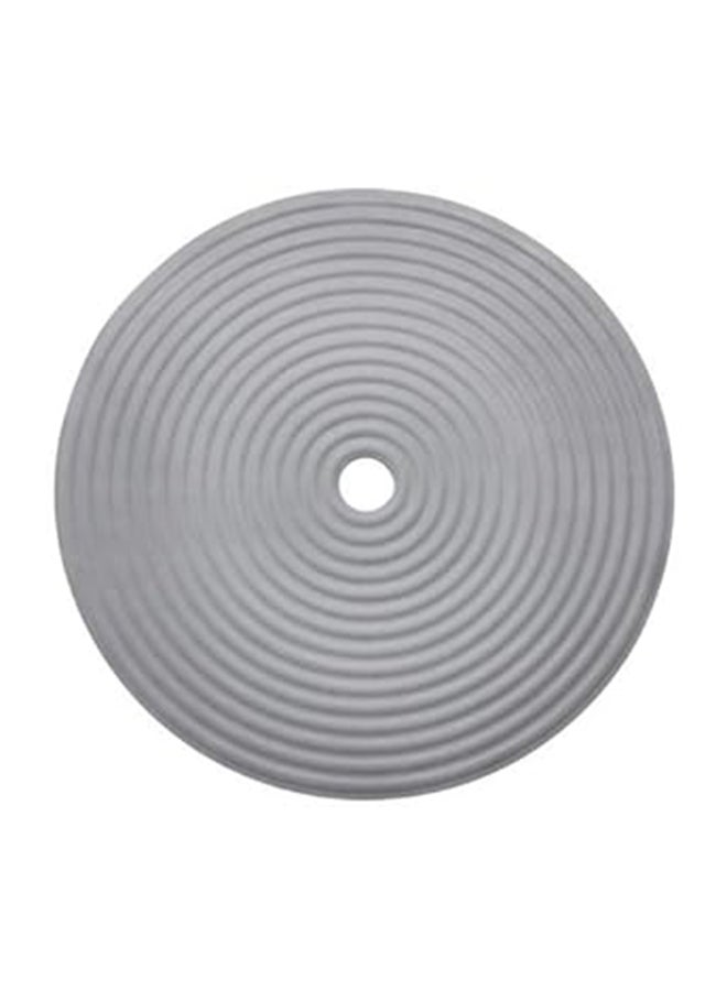 سجادة استحمام دائرية - رمادي غامق