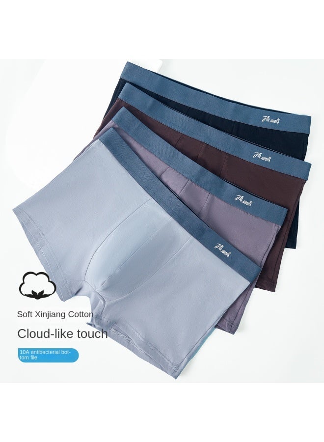 Top melon Pairs Of Men's Underwear [95% Long Staple Cotton, Antibacterial Gusset] Soft Stretch Cotton Breathable Boxer Briefs For Men - Image 4