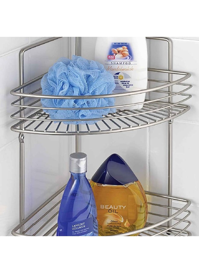 Wenko Milano 2-Tier Wire Shower Caddy Silver 22 x 31 x 37 cm 19630100  - Image 3