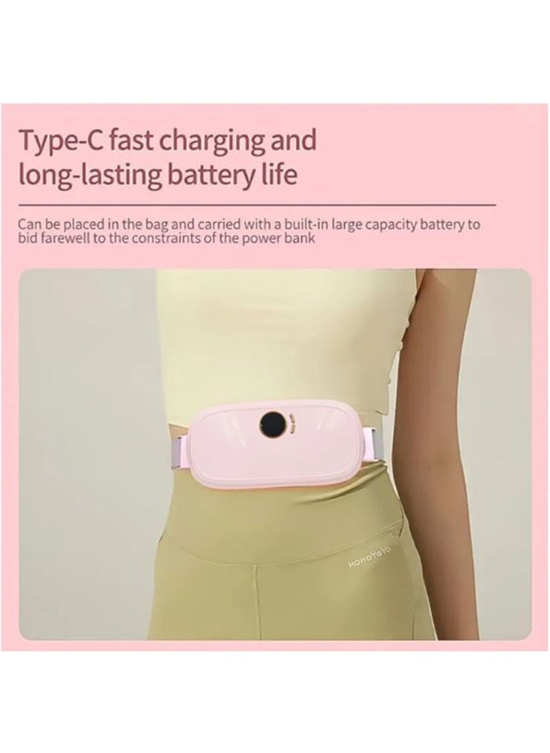 DANIM Rechargeable Smart Warm Palace Belt With Heating and vibrating Relieve Period Cramp Pain Menstrual Waist Belt for Cramp Period Care  - Image 5