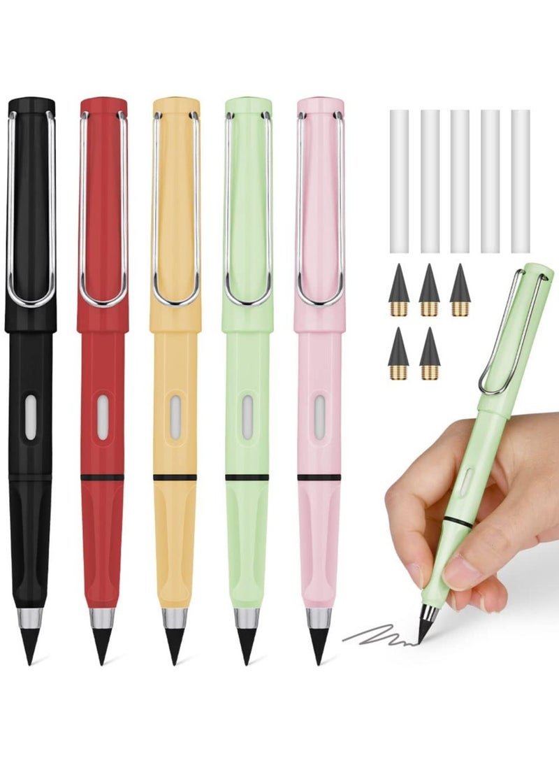 Generic Mechanical Pencil | Interesting Lightweight Inkless Infinity Writing Pen - Inkless Pencil for Home, Office and School Use General (6), the pencil comes with 3 extra interchangeable nibs.  - Image 2