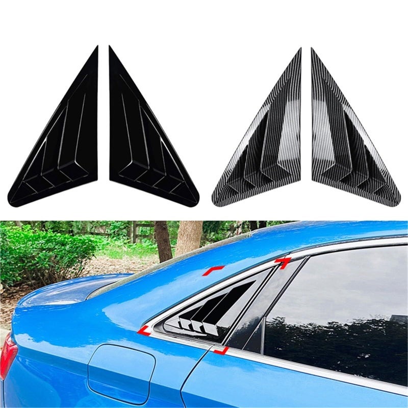 Carbon Fibre Rear Window Louver Cover Compatible With A3 S3 8V Sedan 2014 2020 - Image 4