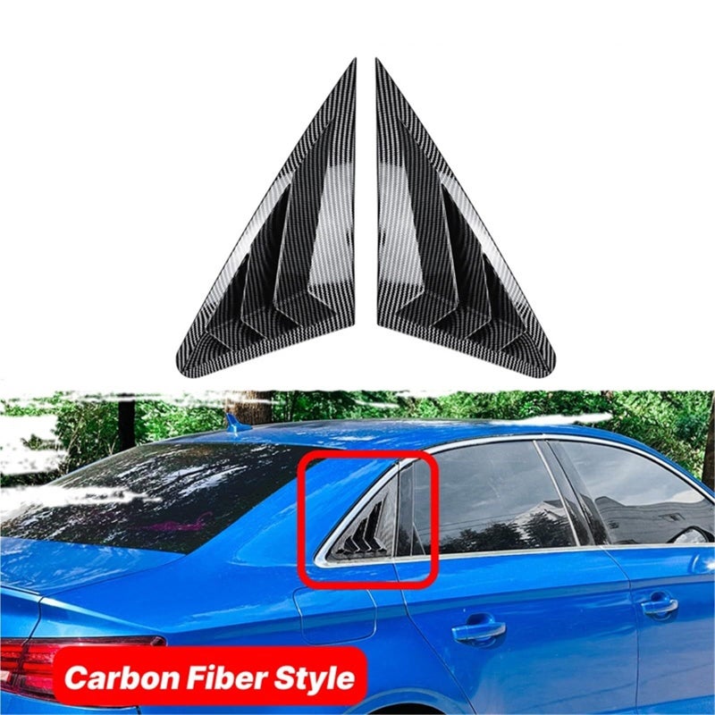 Carbon Fibre Rear Window Louver Cover Compatible With A3 S3 8V Sedan 2014 2020 - Image 5