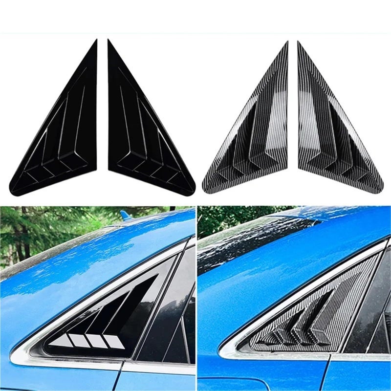 Carbon Fibre Rear Window Louver Cover Compatible With A3 S3 8V Sedan 2014 2020 - Image 3