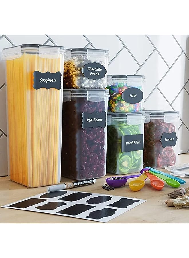 IAF Food Storage Container Set,7 Pcs Kitchen Pantry Storage Containers with Lids Large size Kitchen & Pantry Containers Reusable Completely sealed Storage Jars for Storing Pasta,Cereal,Sugar - Image 5