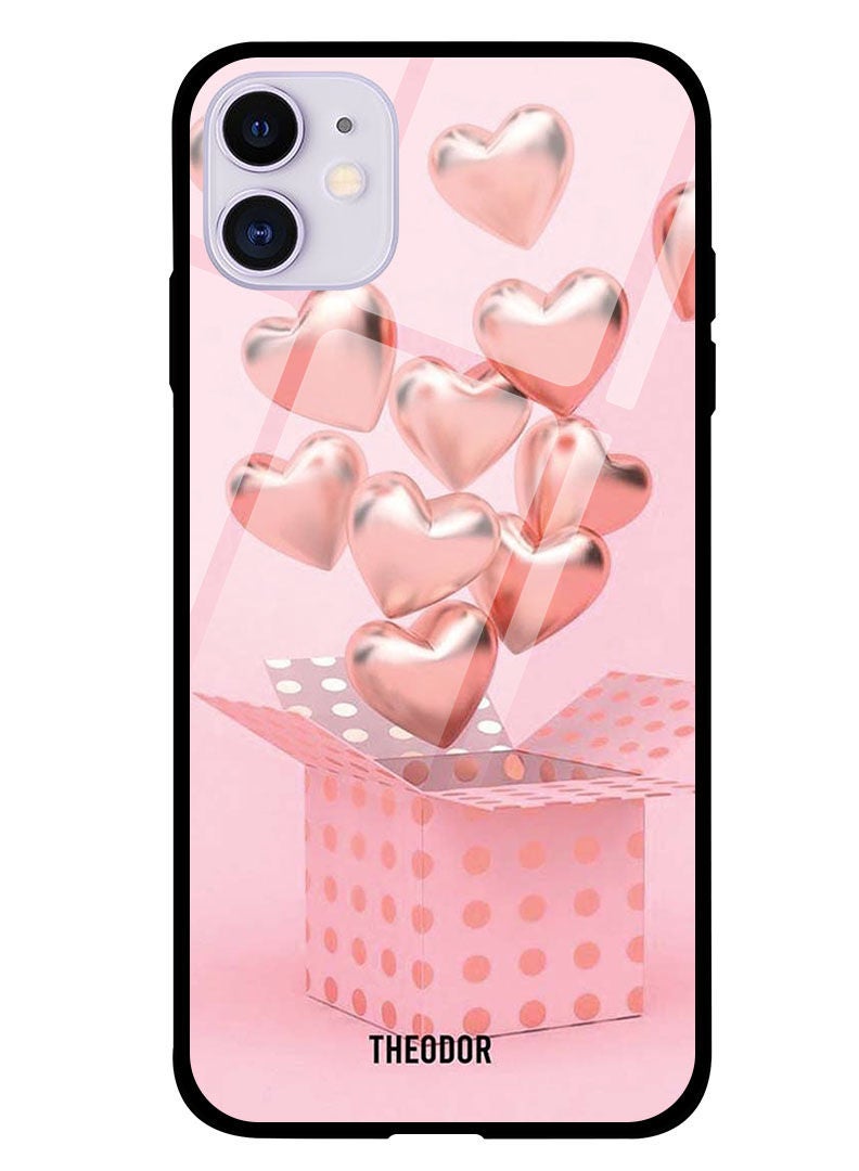 Theodor Protective Tempered Glass Case Cover IPHONE 12 6.1  Boxes Of Love - Image 1