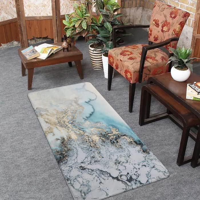 Meneflix Polyester Modern Abstract Area Rectangular Shape Rug Carpet 5X7 Rugs for Living RoomMachine Washable Rugs for Bedroom Dining Room Living Room Rug GreyAesthetic Home Decor Medium - Image 2