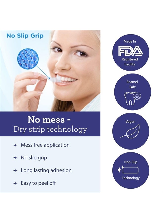 GuruNanda - Whitening Strips with Natural Coconut Oil for Sensitive Teeth, 14 Strips - Image 1
