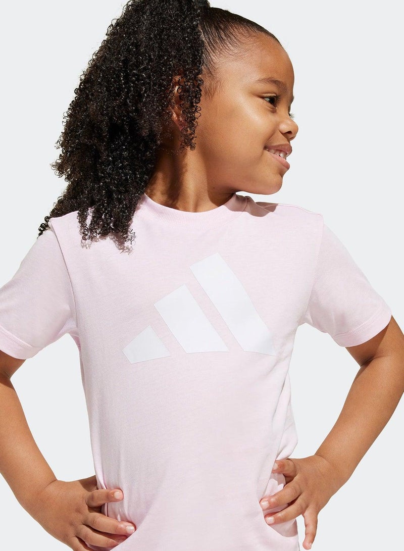 adidas طقم رياضي وردي للأطفال - Image 3