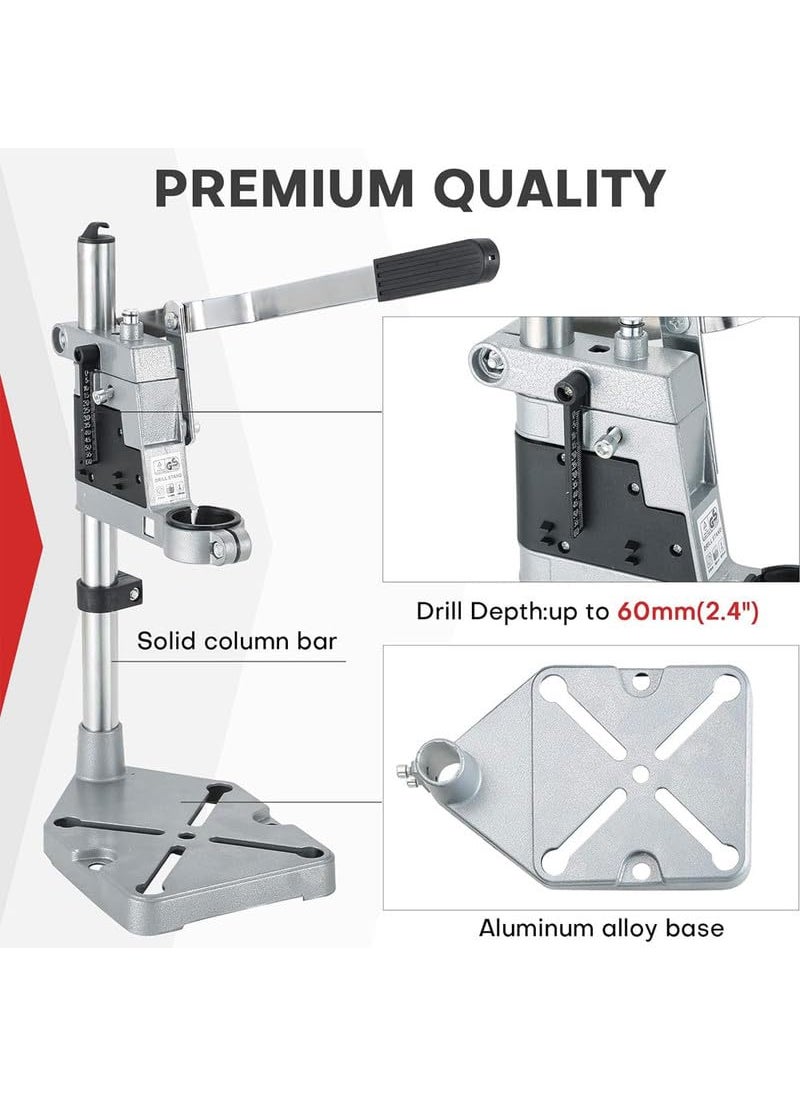 GALAXE Galaxe Drill Press Stand Universal Bench Clamp Desktop Drill Holder Workbench Repair Tool with Single Hole Aluminum Heavyduty Base  - Image 4