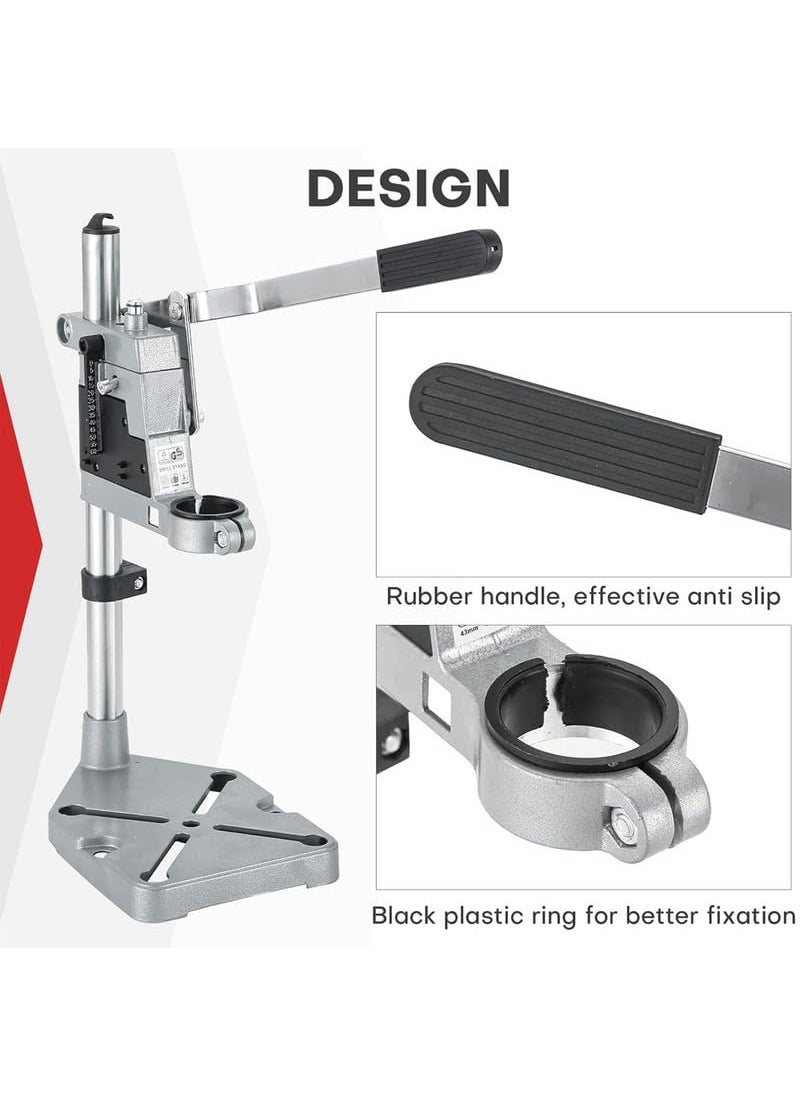 GALAXE Galaxe Drill Press Stand Universal Bench Clamp Desktop Drill Holder Workbench Repair Tool with Single Hole Aluminum Heavyduty Base  - Image 5