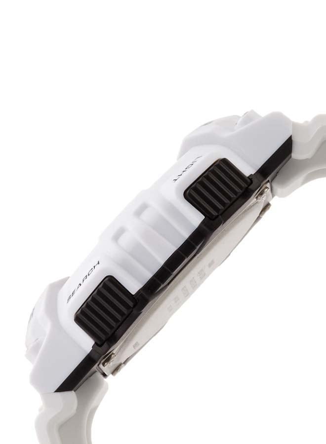 كاسيو ساعة يد كوارتز رقمية وبعقارب وسوار من الراتينج طراز AQ-S810WC-7AVDF - مقاس 46 مم - لون أبيض رجال - Image 4