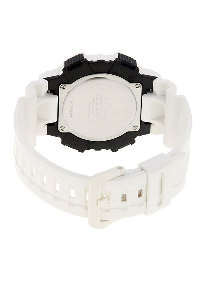 كاسيو ساعة يد كوارتز رقمية وبعقارب وسوار من الراتينج طراز AQ-S810WC-7AVDF - مقاس 46 مم - لون أبيض رجال - Image 2