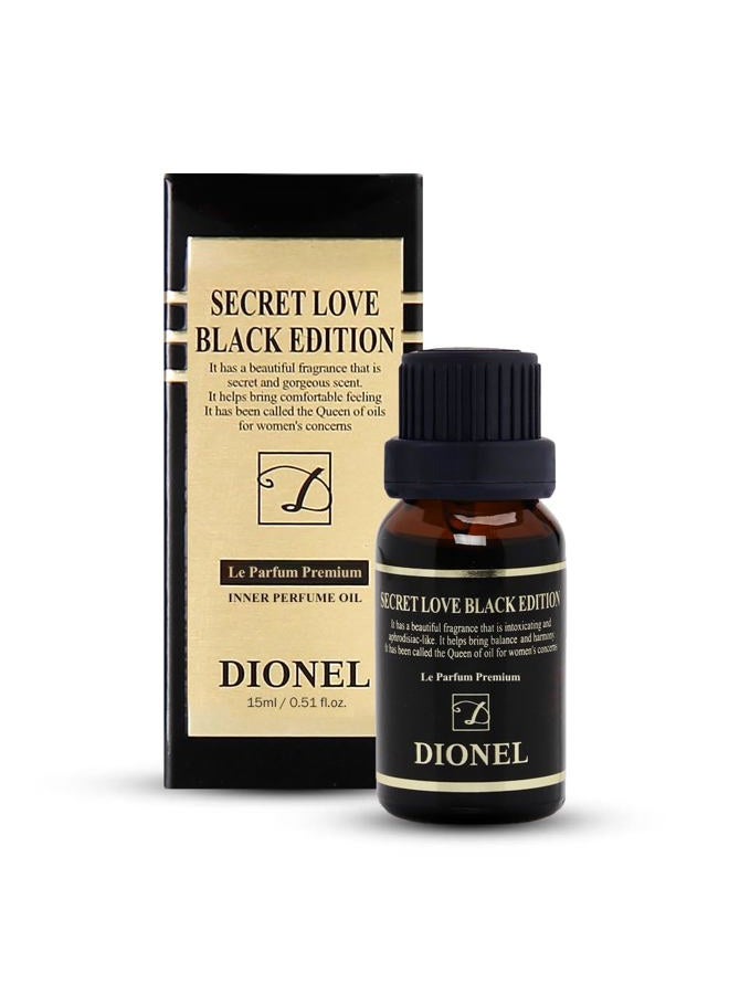 D DIONEL Dionel Secret Love Black Edition inner perfume fragrance oil for underwear women Long-lasting feminine Romantic Floral Scent 15ml 0.51fl.oz - Image 1