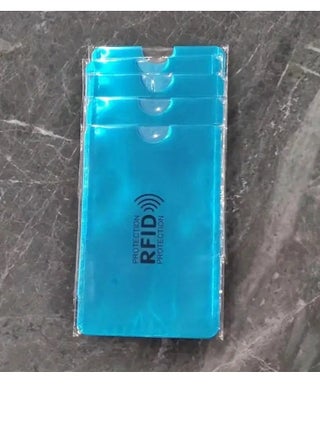 حامل بطاقات حجب RFID من الألومنيوم مكون من 5 قطع، مجموعة سفر وأكمام حجب RFID أفضل طريقة لحماية بطاقات الائتمان من السرقة الإلكترونية، تصميم خفيف الوزن وصغير الحجم ليناسب أي جيب أو محفظة - pzsku/ZDC1894A892F3394246BBZ/45/_/1705680529/dd8361f9-b0d0-4721-950a-19f5a1bb5b30