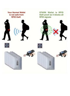 بامير حامل بطاقات حجب RFID من الألومنيوم مكون من 5 قطع، مجموعة سفر وأكمام حجب RFID أفضل طريقة لحماية بطاقات الائتمان من السرقة الإلكترونية، تصميم خفيف الوزن وصغير الحجم ليناسب أي جيب أو محفظة  - Image 3
