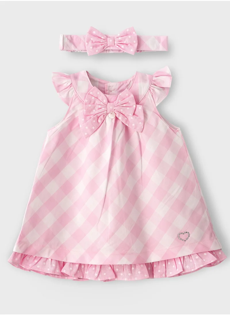 Boo Boo BooBoo Kids Dress & Head Band 100% Cotton
