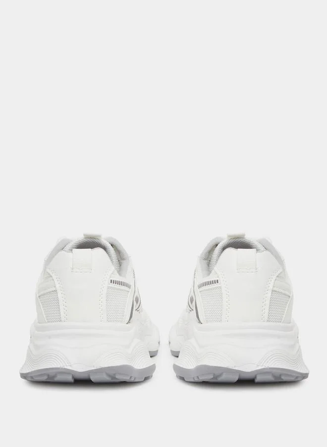 Styli Styli Quilted Side Lace Up Sneakers