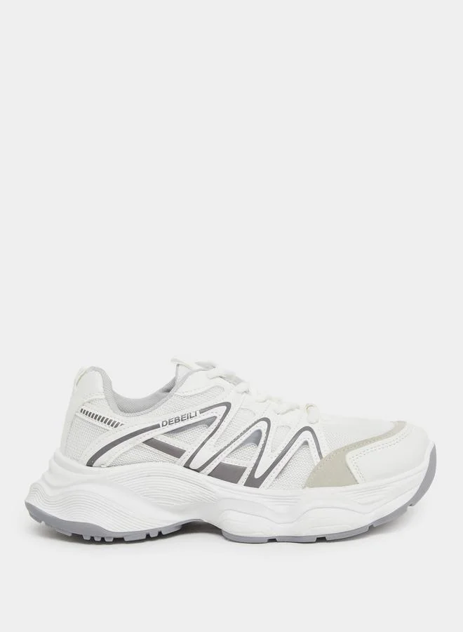 Styli Styli Quilted Side Lace Up Sneakers