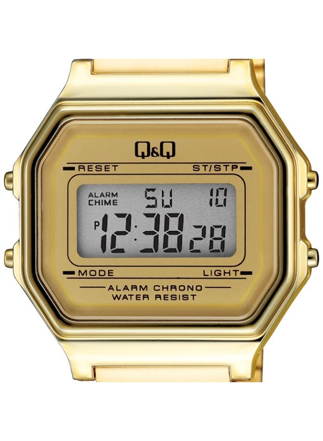 Q&Q Unisex Digital Watch G17A-003JY, Gold - Image 2