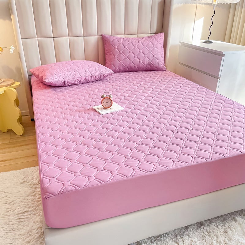 Fittedsheets Waterproof Quilted Bed Hat Bedspread El Protective Cover Sanding Dust Cover Urine Proof - Image 1