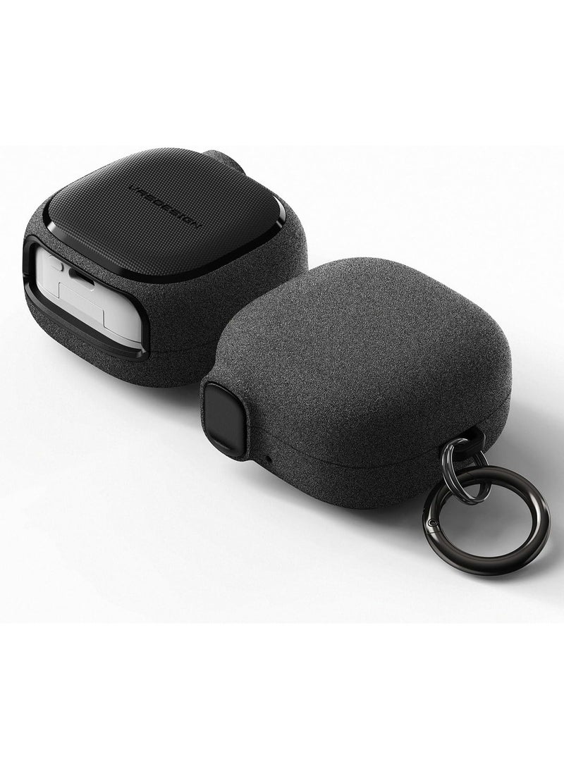 VRS Design Modern Lock for Samsung Galaxy Buds4 and Buds 4 Pro Case Cover (2026) Secure Lock Protection with Carabiner -  Sand stone Gray - Image 1