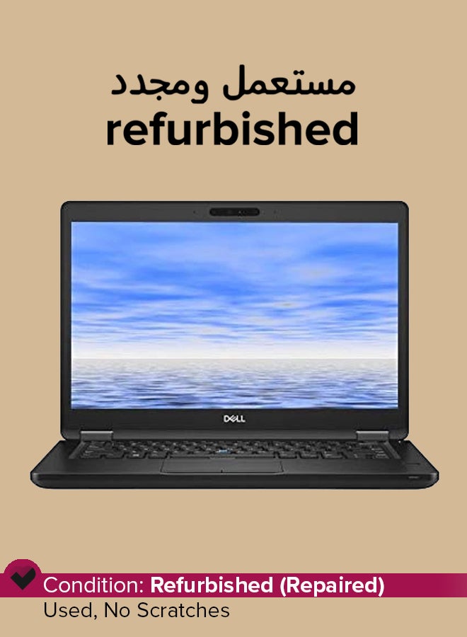 ديل مستعمل ومجدد - لابتوب لاتيبو E5490 (2020) بشاشة مقاس 14 بوصة ومعالج إنتل كور i5/ الجيل الثامن/ ذاكرة رام سعة 8 جيجابايت/ محرك أقراص SSD سعة 256 جيجابايت/ بطاقة رسومات إنتل 620 فائقة الوضوح اللغة الإنجليزية أسود - Image 1
