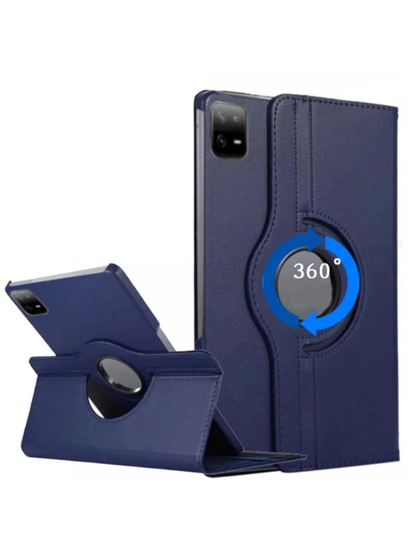 For Xiaomi Mi Pad 6 /Pad 6 Pro Case,360 Degree Rotating Multi Angle Viewing Folio Stand Cases with Auto Sleep/Wake for Xiaomi Mi Pad 6 /Pad 6 Pro,Blue - Image 1