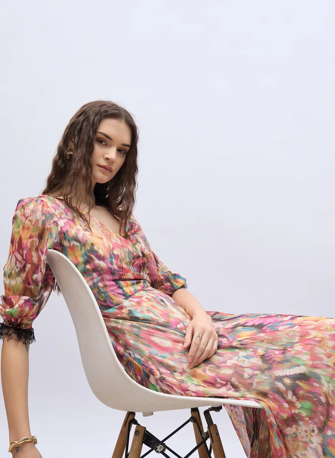 Styli Floral Print Dress