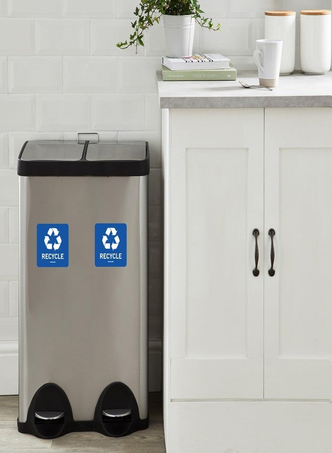 SICOL PLUS Recycle Stickers Recycle Bin Decals and Trash can Stickers UV Protected Indoor and Outdoor Self Adhesive Vinyl Stickers (4x4 Inch 02 Pcs Square) - Image 5