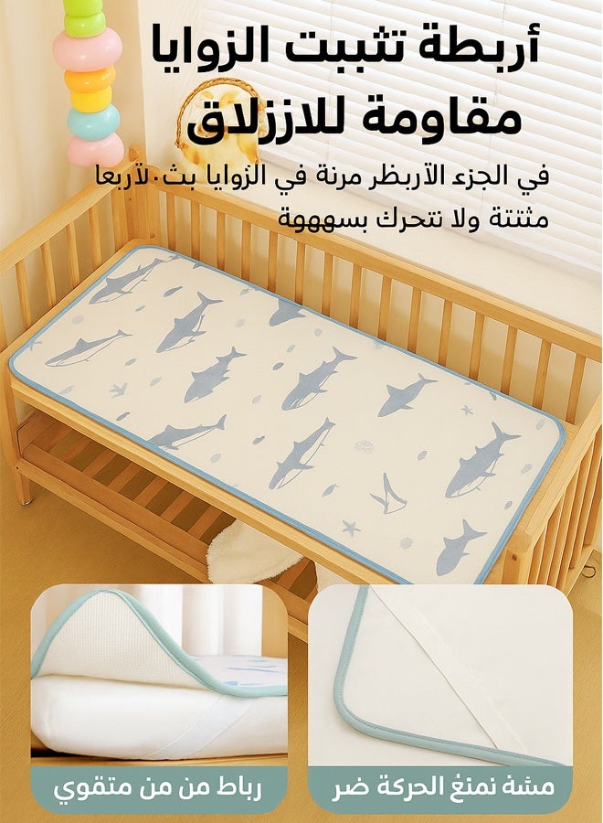 120x60cm Baby Waterproof Bed Pad Bed Wetting Pads Washable for Kids Toddler Potty Training Pads Baby Wateproof Pad Mat for Pack n Play/Crib/Mini Crib Reusable Incontinence Underpads for Kids/Adult/Pets - Image 4