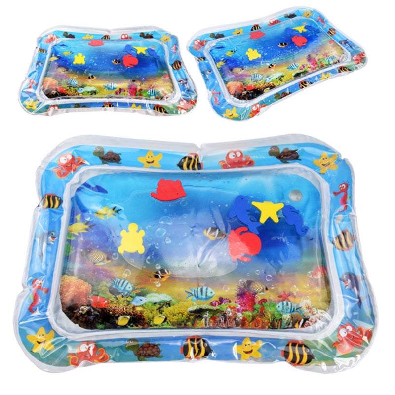 Baby Water Mat: Blue PVC Material - Leakproof Early Development Toy for Sensory Enjoyment & Infant Muscle Growth - Image 2