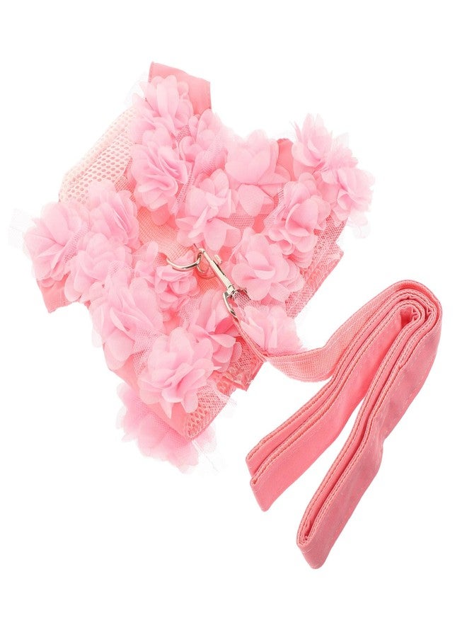 VICASKY Adjustable Breathable Flower Dog Harness with Back Chest Strap Lightweight Pet Traction Rope for Small to Medium Dogs Soft Sling Design Keeps Pets Cool and Comfortable Random Color - Image 1