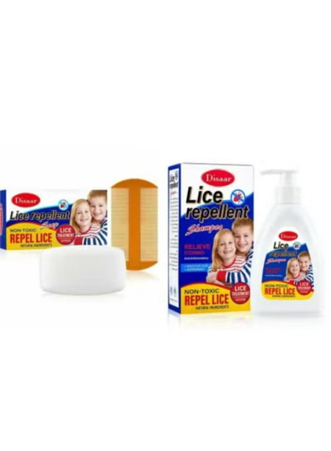 ديسار أفضل مجموعة شامبو طارد للقمل 300 مل + صابون طارد للقمل 100 جرام