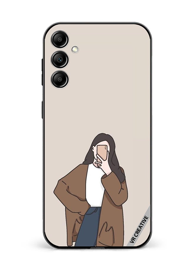 VR CREATIVE Protective Case Cover For Samsung Galaxy A55 Minimilist Girl Design Multicolour - Image 1
