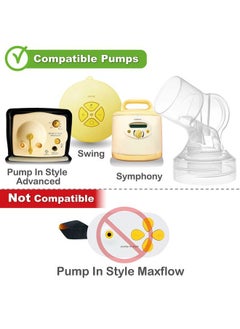 Carpe Nenesupply Connectors Compatible with Medela Flanges. Not Original Medela Personalfit Connector. Work with Pump in Style Symphony Harmony Swing Breastpumps, and Nenesupply Flanges.  - Image 2
