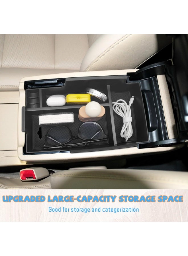 Center Console Organizer Compatible with Toyota Camry 2012-2017, XV50 Interior Accessories, Armrest Insert Storage Box Coin Container with Non-Slip Mat - Image 3