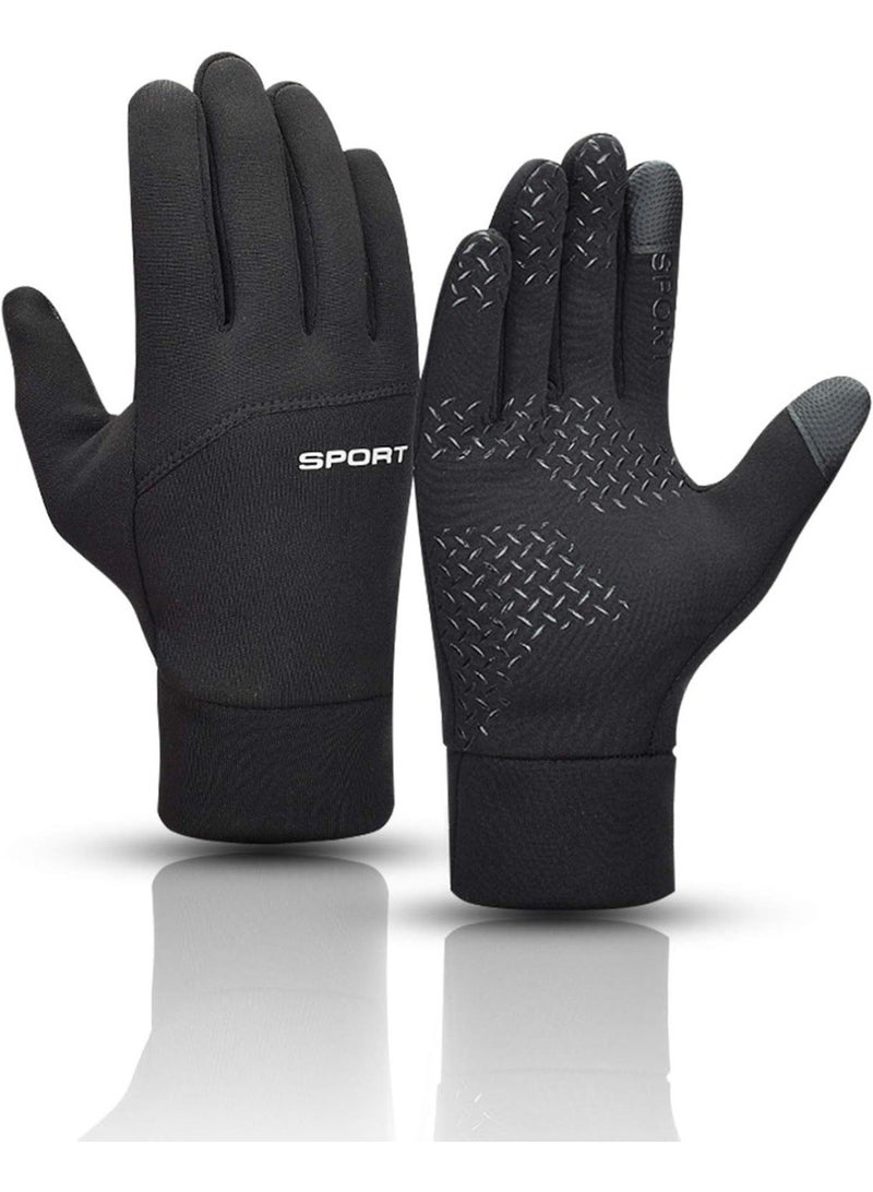 قفازات شتوية كاملة الأصابع للدراجات – مقاومة للماء والرياح، بطانة دافئة ولمسة شاشة حساسة - Image 4