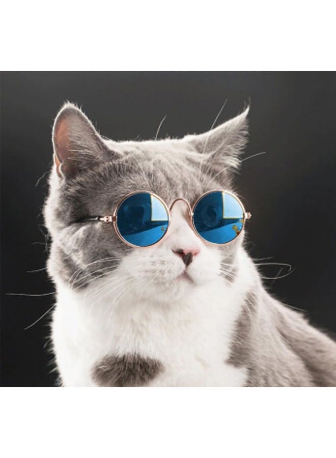 Yosbabe 4 Pieces Pets Dog Cat Bowtie Pet Costume Adjustable Formal Necktie Collar for Cats Small Dogs Puppy Grooming Accessories (Black/red + Glasses) - Image 2