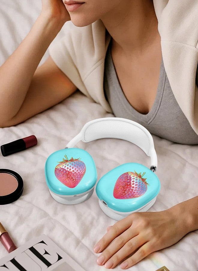 أغطية حماية Joyleop لسماعات AirPods Max - أغطية أذن متينة وأنيقة لسماعات AirPods Max، حافظة سماعات رأس لطيفة بتصميم فريد، ملحقات أساسية رائعة لسماعات الرأس، لون فراولة معدني - Image 5