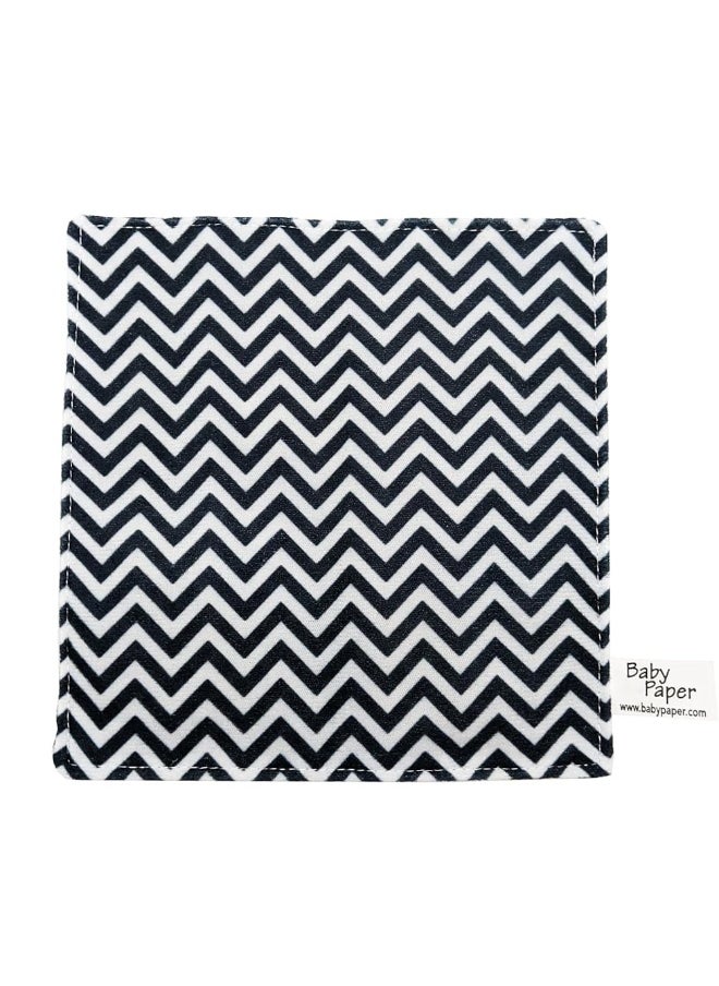 Baby Paper - Baby Paper Original Crinkle Sensory Toy | Black and White Zig Zag | Crinkle Paper for Babies | Sensory Baby Toys - Image 1