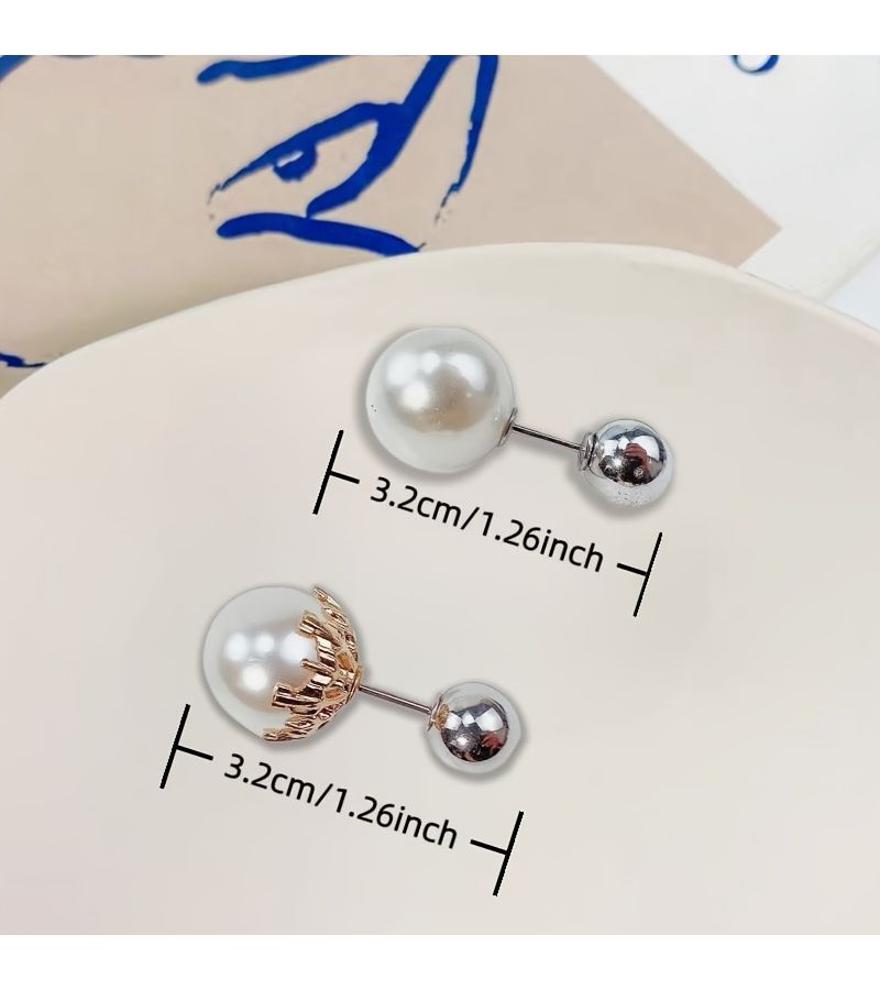 5 Pcs Elegant Artificial Pearl Collar Fixing Pins Buttons No Sewing Required Detachable Pearls Prevent Collar Exposure Sleeve Waistband Scarf Fixing Adjustment Buttons - Image 3