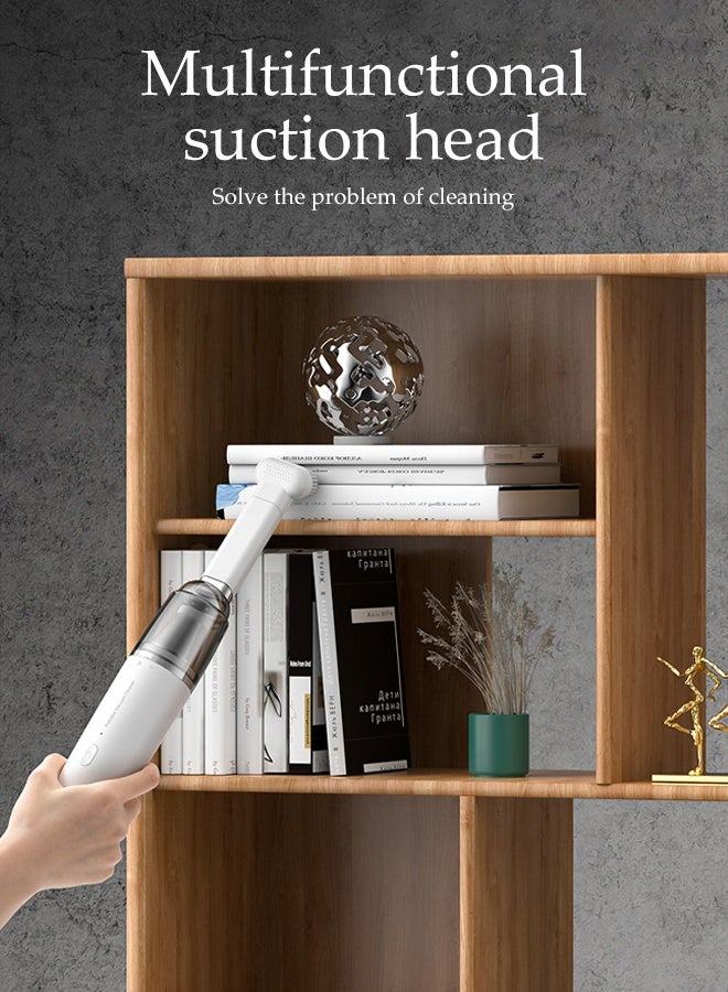 DUNISO Handheld Vacuum Cordless 13000Pa Portable Powerful Car Vacuum Cleaner 3 in 1 USB Rechargeable Lightweight Vacuum Blower Dust Buster for Car， Home， Kitchen， Office， Pet Hair Cleaning - Image 2