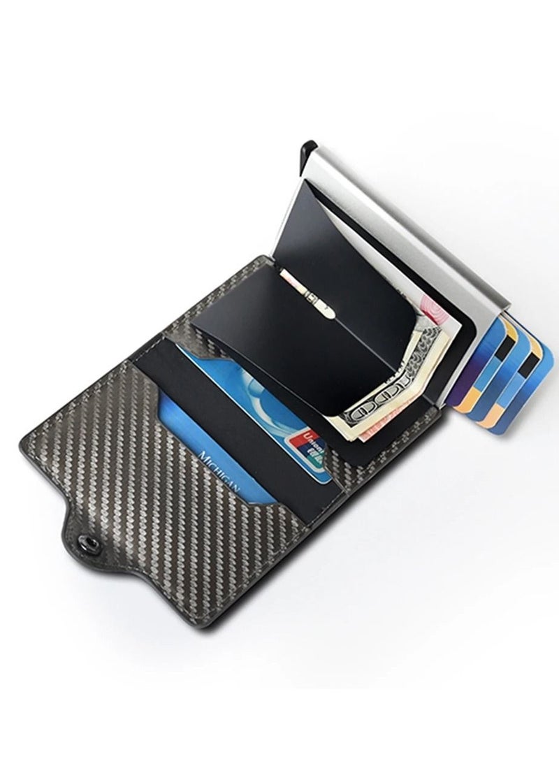 Generic - Rfid Card Holder Men Women Airtag Wallet Money Bag Leather Purse Slim Thin Wallets For Apple AirTags Tracker Air Tag - Image 1