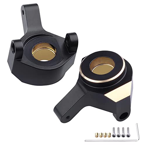 HobbyPark Front Steering Knuckles Wheel Weights Diff Cover Front Rear Extended 7mm Wheel Hex Hubs Adapters for Axial SCX24 Upgrades Set 1/24 RC Crawler Car - Image 5