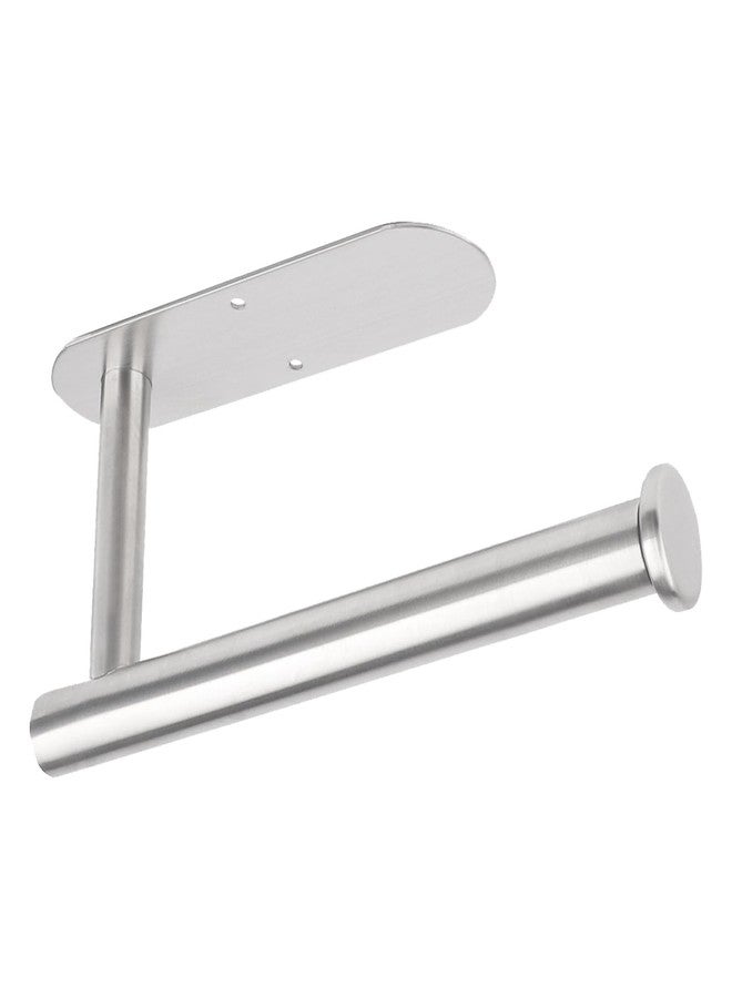 DIYZON Adhesive Toilet Paper Holder - 304 Stainless Steel - Pre-Drilled Holes Wall Mounted - Ldeal for Kitchen, Bathroom - Adjustable Length (Silver) - Image 1