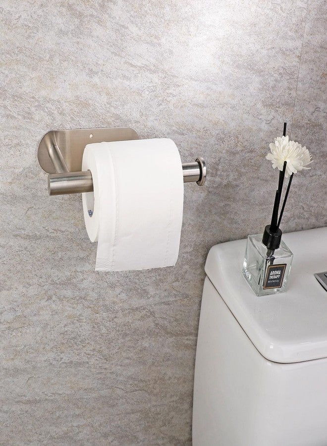 DIYZON Adhesive Toilet Paper Holder - 304 Stainless Steel - Pre-Drilled Holes Wall Mounted - Ldeal for Kitchen, Bathroom - Adjustable Length (Silver) - Image 2